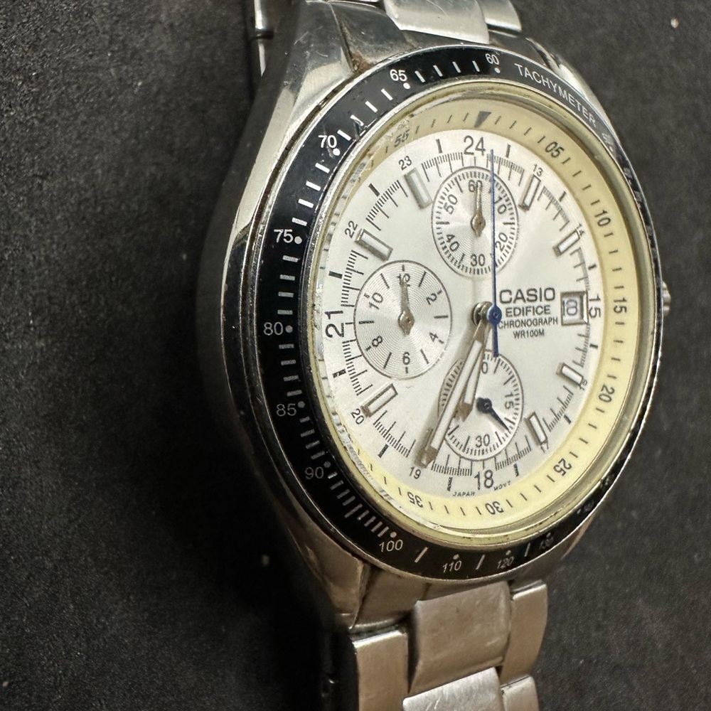 Casio Edifice Silver Chronograph Watch - Picture 3 of 6